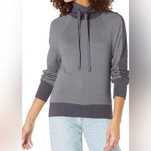 Monrow Funnel Neck Colorblock Sweatshirt - NWT - Size L